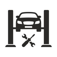 Car,Lift,Icon.,Car,Service.,Garage.,Vector,Icon,Isolated,On